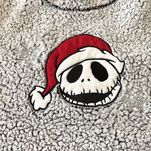 Disney The Nightmare Before Christmas Jack Skellington Santa Sherpa Top Medium - Picture 7 of 14